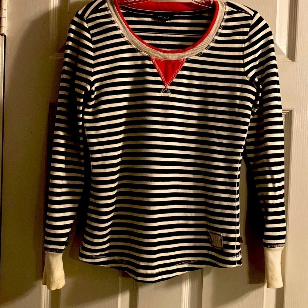 TOMMY HILFIGER COTTON JERSEY KNIT CREW NECK SHIRT/TOP SIZE XS 1P/XP